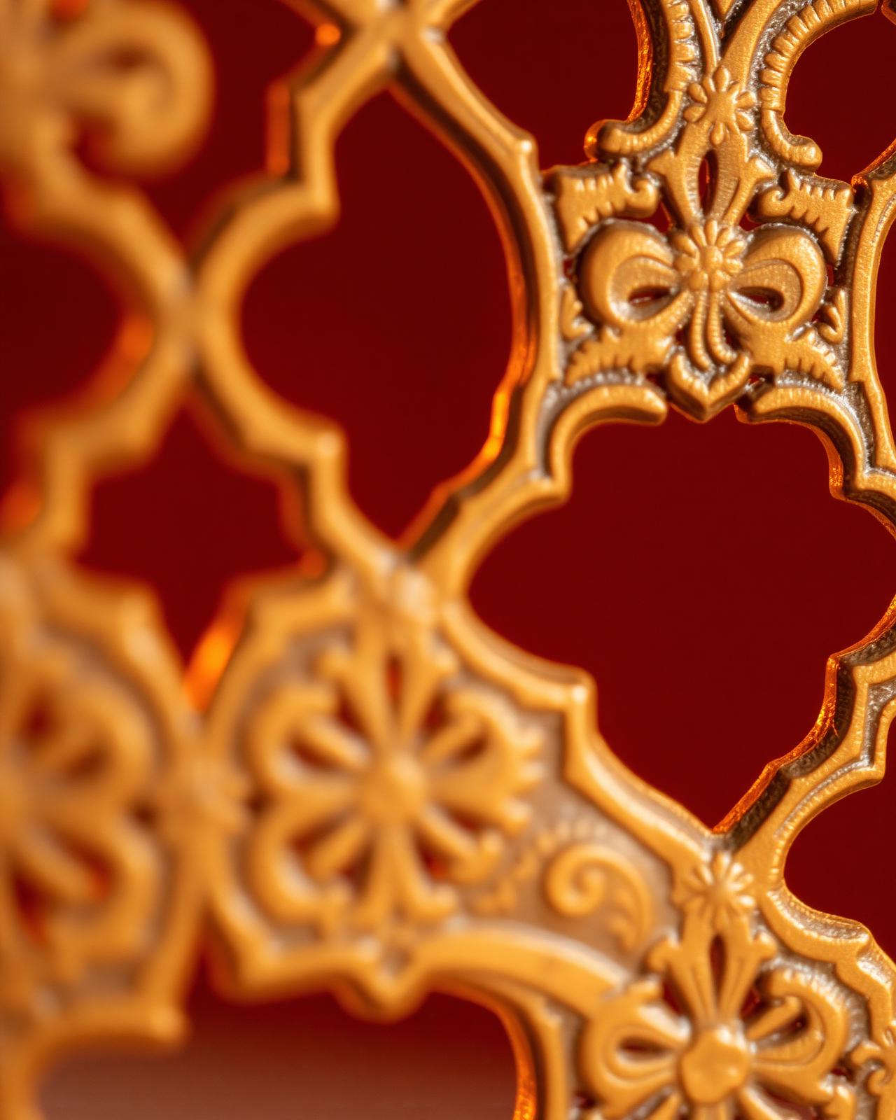 Antique gold jali screen